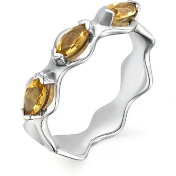 

Alcor ring with 3 citrines of silver