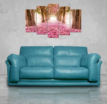 

Pink Floral Forest 5 Piece Mdf Table