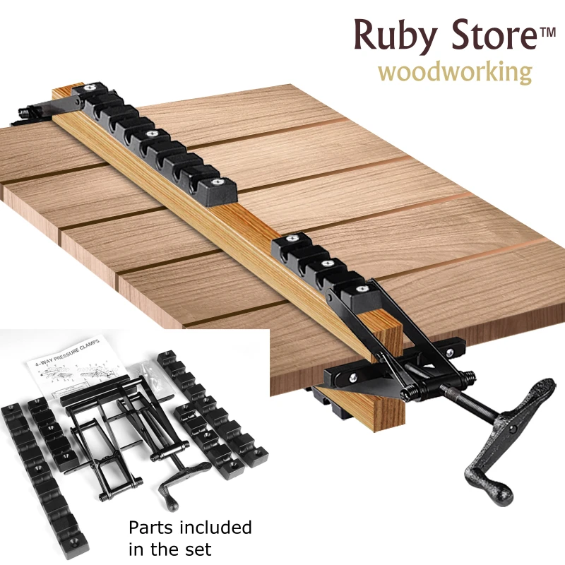 4-way Pressure Clamp for Glue Ups Panel Clamps Clamping Boards  Woodworking