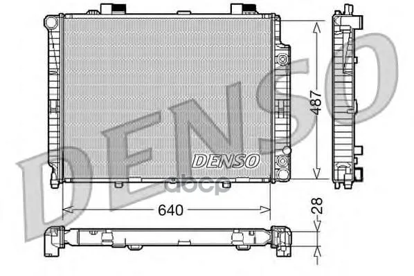 Радиатор, Охлаждение Двигател Mercedes-Benz E-Class(210)(95-03) Denso арт. DRM17088