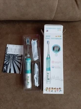 Seago-cepillo de dientes eléctrico para niños, boquillas de repuesto con recordatorio inteligente, luz LED, suministro de batería, Sónico, 3 años +