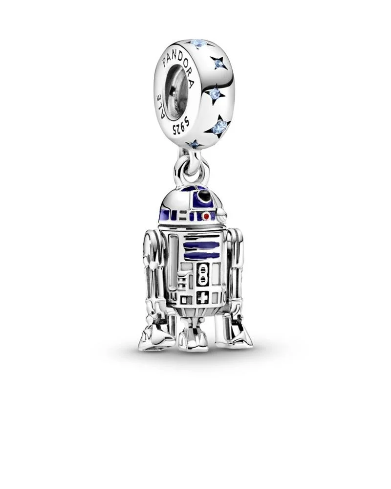 PANDORA, Charm Colgante Pandora R2 D2 Star Wars 799248C01, ORIGINAL elaborado en plata de primera