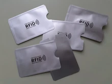 5 uds. De fundas de aluminio con bloqueo para lector de tarjetas bancarias, tarjetero para tarjetas bancarias, protección para tarjetas bancarias, soporte NFC de Metal para tarjetas de crédito