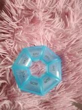 Medicine-Box Storage-Cases Pills-Organizer Jewelry Vitamin Food-Grade Round Plastic 7-Days