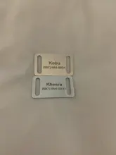 Pawstrip-etiqueta de Mascota de acero inoxidable, etiqueta personalizada para perro, nombre, teléfono, Collar, placa con nombre, identificación del perro de Mascota, para perros