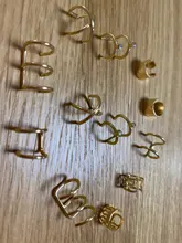 Pendiente de cartílago falso para mujeres y hombres, Clips de oreja sin Piercing, de hojas doradas, joyería, regalos al por mayor