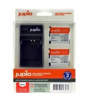 

JUPIO 2 batteries NB-11CANON + USB charger (CCA1005)