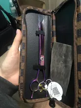 Fenice profesional JP440c 7 pulgadas de alta calidad para mascotas tijeras de peluquería canina curva adelgazamiento tijeras adelgazamiento de 25%