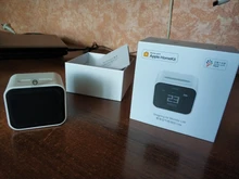 Xiaomi-Detector de aire Qingping Lite CO2 PM2.5, Monitor de temperatura y humedad, pantalla táctil que funciona con la aplicación Mijia Apple HomeKit