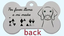 Necklace-Collar Charm Puppy-Accessory Pet Pendant-Bone Name Custom Personalized Dog-Id-Tag