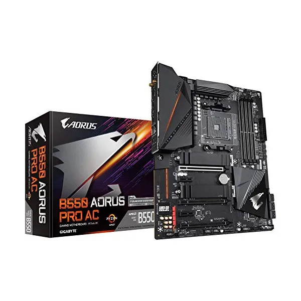 Игровая Материнская плата Gigabyte B550 Aorus Pro GAB55APRW-00-G ATX DDR4 AM4 WiFi | Компьютеры и офис