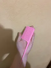 Peines de diente ancho grandes con mango de gancho para desenredar y reducir la caída del cabello, peine profesional para salón de peluquería, herramientas de peinado