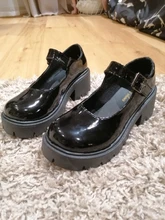 Lolita zapatos de mujer de estilo japonés Vintage suave hermana niñas tacones altos plataforma impermeable estudiante zapatos Cosplay