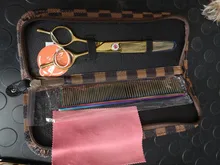 Fenice profesional JP440c 7 pulgadas de alta calidad para mascotas tijeras de peluquería canina curva adelgazamiento tijeras adelgazamiento de 25%