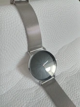 Reloj minimalista de cuarzo para hombre, cronógrafo con correa de malla de acero inoxidable ultradelgado, sencillo, de negocios, a la moda, 2021