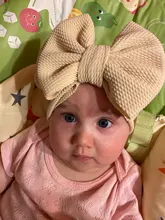 Diadema de lazo grande para bebé, bandana de lazo grande para la cabeza, lazo grande