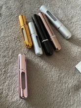 Mini botella recargable con espray, atomizador portátil para viaje, envase vacío para cosmético, perfume, 5 y 8ml