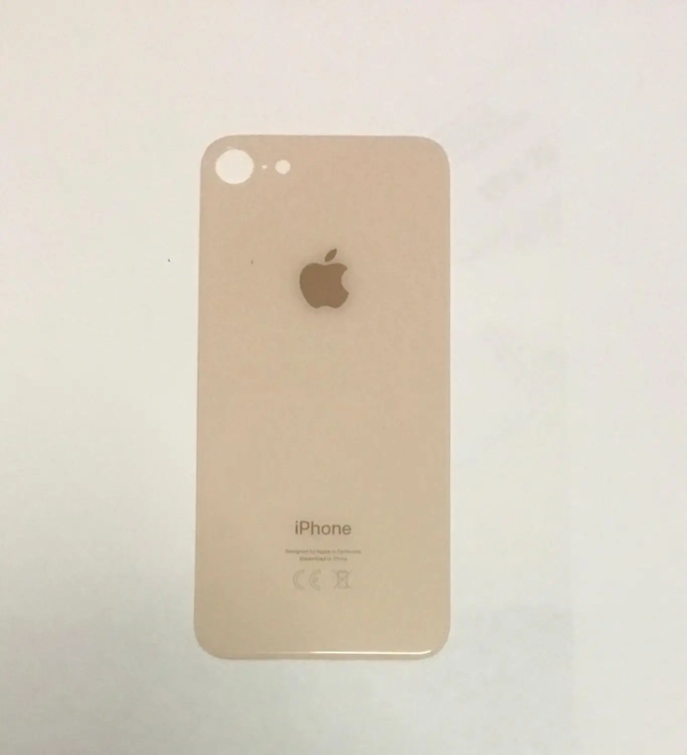 Back Cover For iPhone 8 Tempered Glass With Big Hole For Replacement