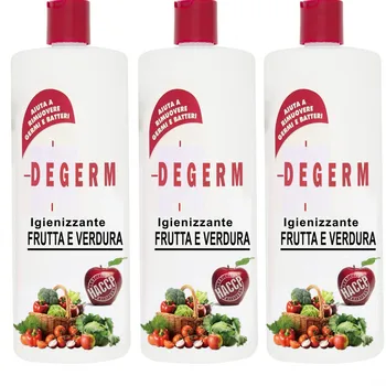 

Pack 3 PCs DEGERM sanificante and bactericidal for washing fruits and vegetables from 1 LT