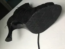 Ailove Social baile botas deportes de interior zapatos profesionales Latina Salsa de encaje sandalias superficie de red hueco tacones S68