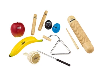 

Ninoset4 set of percussion, 8 items, in a case, Nino percussion