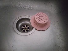 Cubierta de filtro de drenaje de alcantarillado de flores, colador para fregadero de cocina, productos de baño, tapones para el pelo, filtro de drenaje de piso, 1 Uds.