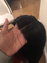 Alisky-extensiones de pelo brasileñas con encaje hd, accesorio capilar liso con cierre Frontal de malla, 4x4
