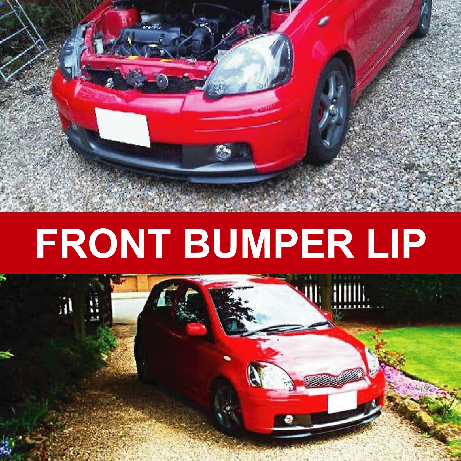 Parachoques delantero Universal para coche, difusor de 3 piezas, Spoiler de salto inferior accesorios para Toyota MK1 CUPRA R|Cubiertas de coche| - AliExpress