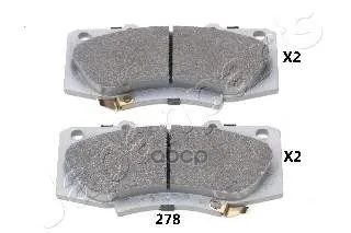 Колодки Тормозные Toyota Hilux 05- Передние Japanparts Pa278af Japanparts арт. PA278AF