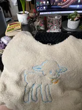 Cute Bag Tote Shopper-Bags Lamb-Fabric GOPLUS Sheep Cartoon Handbag Large-Capacity Girls