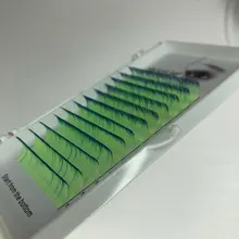 False-Lashes HBZGTLAD Curl 8-15mm Blue Yellow C/D Brand-New