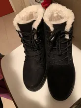 Las mujeres invierno Botas botines de Mujer invierno zapatos de Mujer Botas para la nieve Botas Mujer caliente de la felpa zapatos de Mujer de talla grande 44