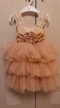 Evening-Dress Costume Sling Lace Girl Formal Princess Kids Gorgeous Retail Sashes Rhinestone