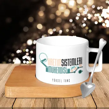 

Personalized Professional Production Systems Engineer Wood Altlıklı Ceramic Cup