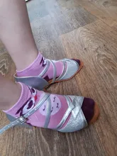 Zapatos de baile latino para niñas, zapatillas modernas, para baile, salón, Salsa, tango