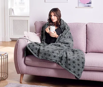 

Heated Blanket Throw Electric With 6 Temperature Levels Removable LED display Extra Long CableYak. 180 x 130 cm,160 Watt