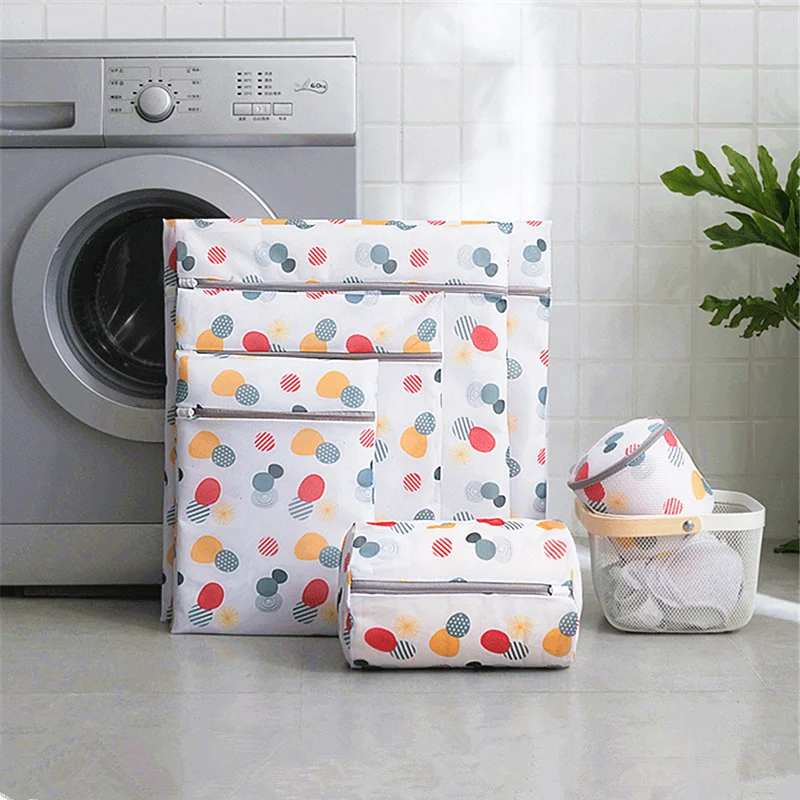 

Household Washing Machine Laundry Bag Bra Socks Underwear Washing Bags High Quality Zippered Mesh Wash Pouch Underwear Organizer