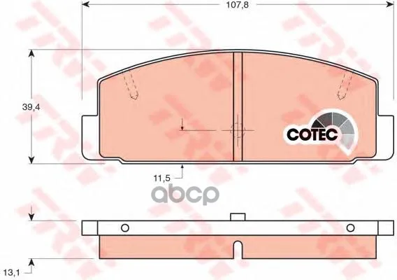 Gdb3088_=179 30 [Geyc2643z]!Колодки Дисковые З Mazda 323 1.4-2.0td 98-03/6 1.8-2.0d 02 Trw/Lucas Gdb3088 TRW/Lucas арт. GDB3088
