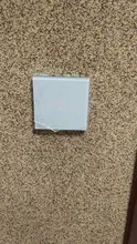 EsooLi-Interruptor táctil de cristal para la pared, inalámbrico, con control de voz, material retardante de fuego, compatible con app Tuya y Smart Life, apto para la Unión Europea y Reino Unido