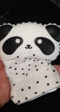 Silicone Mitten Teething-Glove Sound Toys Panda-Wrapper LOFCA Food-Grade Baby 1pc Adjustable