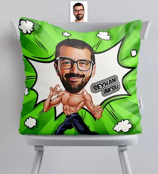 

Personalized Custom Bruce Lee Caricature Of Satin pillow
