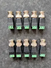 Conectores BNC para cámara AHD, CVI, TVI, CCTV, Coaxial/Cat5/Cat6, Cables, 10 Uds.