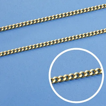 

18k gold chain curb chain solid 50 cm 2,5mm. 11.75 gr [9452]