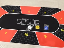 Texas Desk-Pad Poker-Mat Rubber Gaming Jack-Baccarat Black Holdem Durable Dice Home