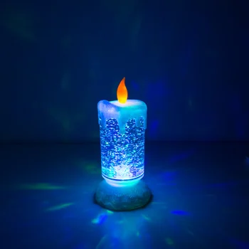 

Homania Multicolour LED Candle with moving Liquid and Glitter