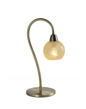 

Table lamp. DESKTOP OR METAL DESK AND CRYSTAL. COLOR LEATHER. Light E14 Ref. 16064/1T AB