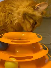 Three-Levels Tower-Tracks-Disc Ball Cat-Toys Interactive-Training-Amusement-Plate Cat-Intelligence