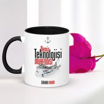 

Personalized Professional Sea Technology Engineer Black Mug Cup