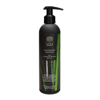 

Alginate shampoo for combined hair