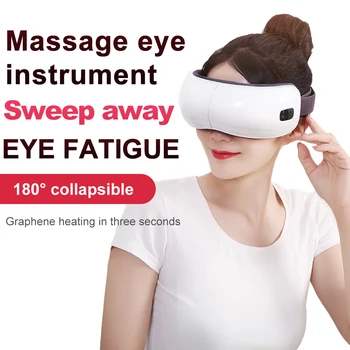 

Smart Eye Massager Bluetooth Music Anti Wrinkles Eyes Massage Care Device Electric Hot Compress Therapy Glasses For Tired Eyes